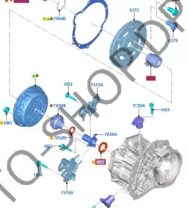 Сальник первичного вала powershift