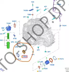 Сальник полуоси левой